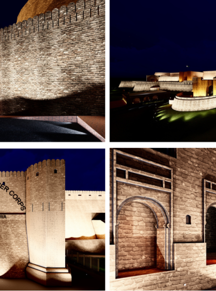 Blue and Black Modern Simple Grain Gradient Photography Studio Presentation